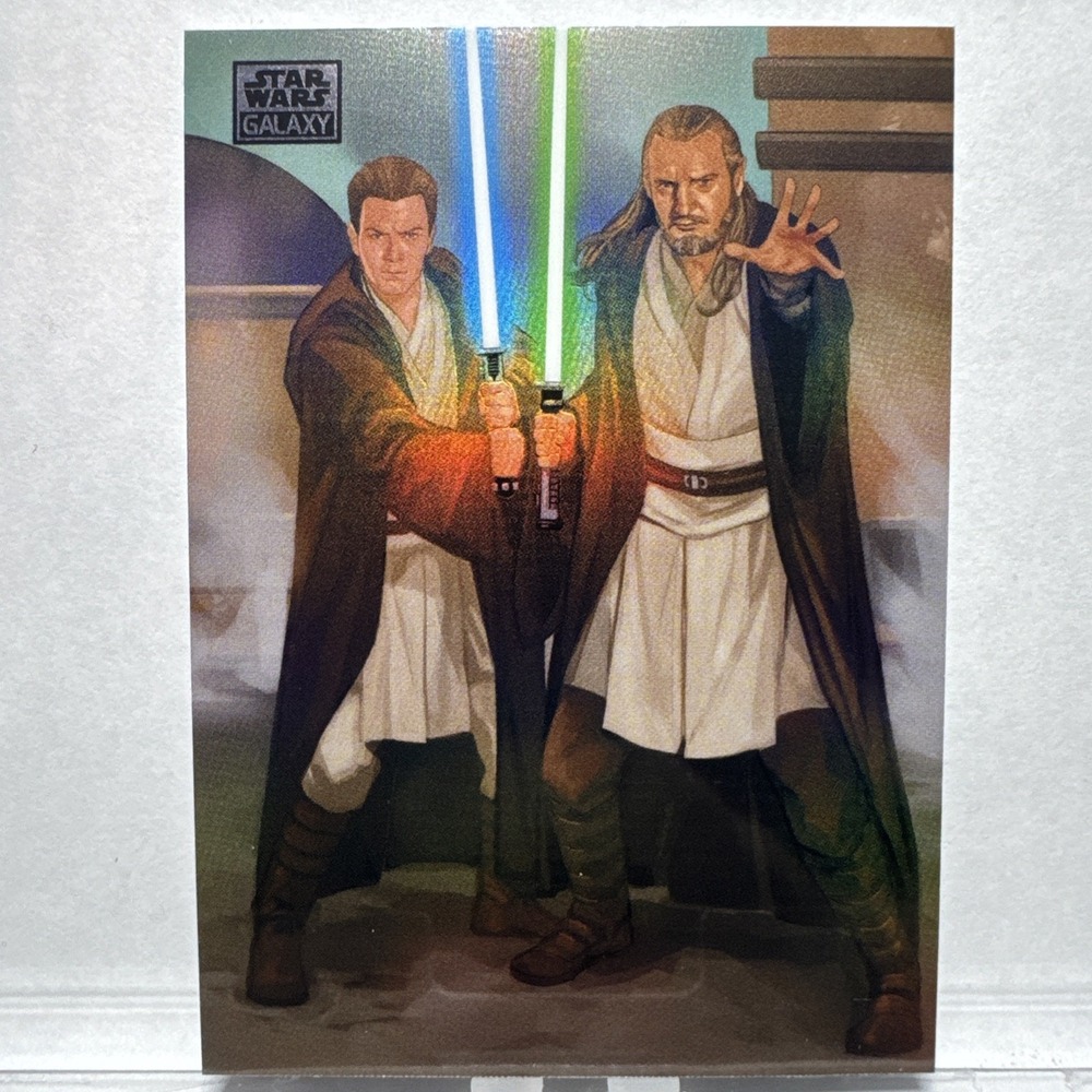 2026 Topps Chrome Star Wars Galaxy Master And Apprentice Refractor #77 Obi-Wan